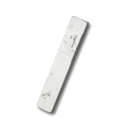 Carrara Marble Mezuzah Case - Marble