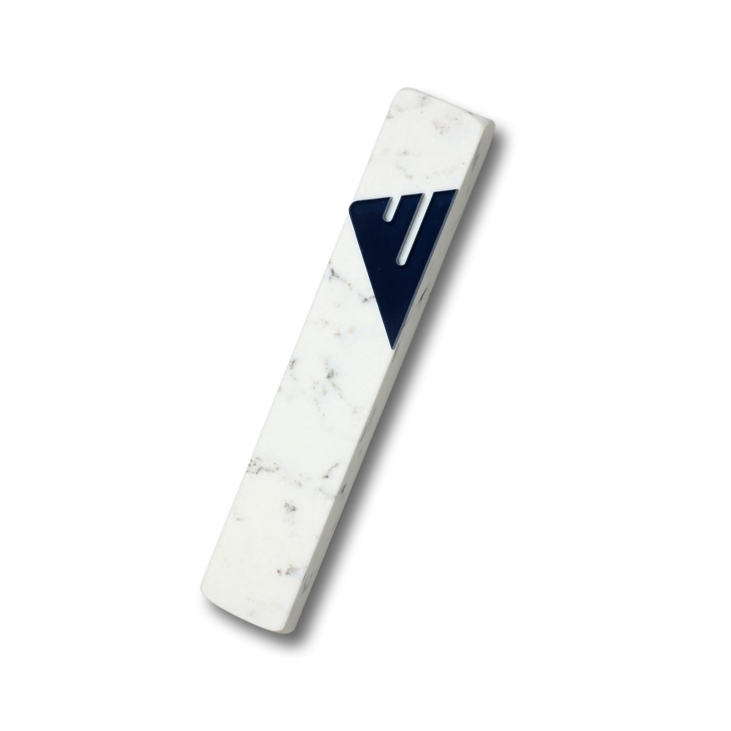 Carrara Marble Mezuzah Case - Navy